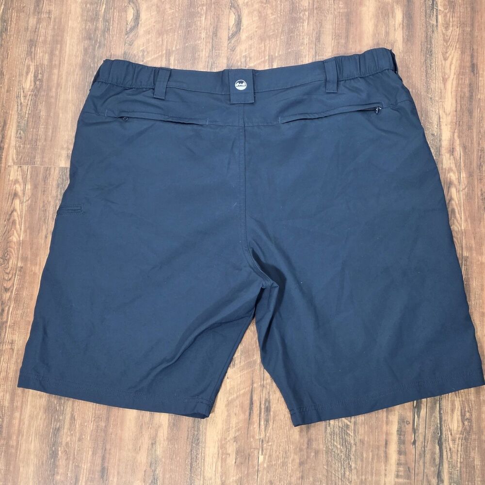 Wrangler Men Size 40 Outdoor Hiking Cargo Shorts Performance Stretch Navy Trail - Picture 5 of 14
